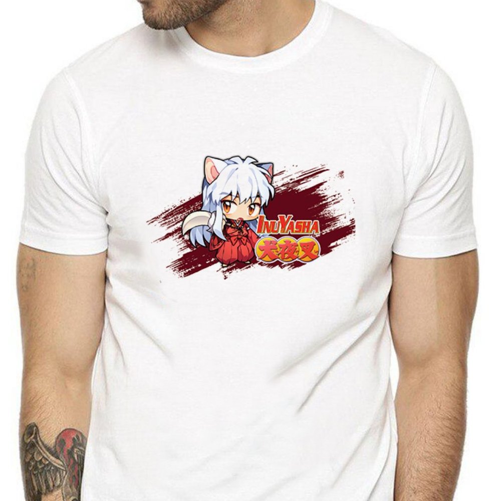 Inu Yasha White Anime T-Shirt